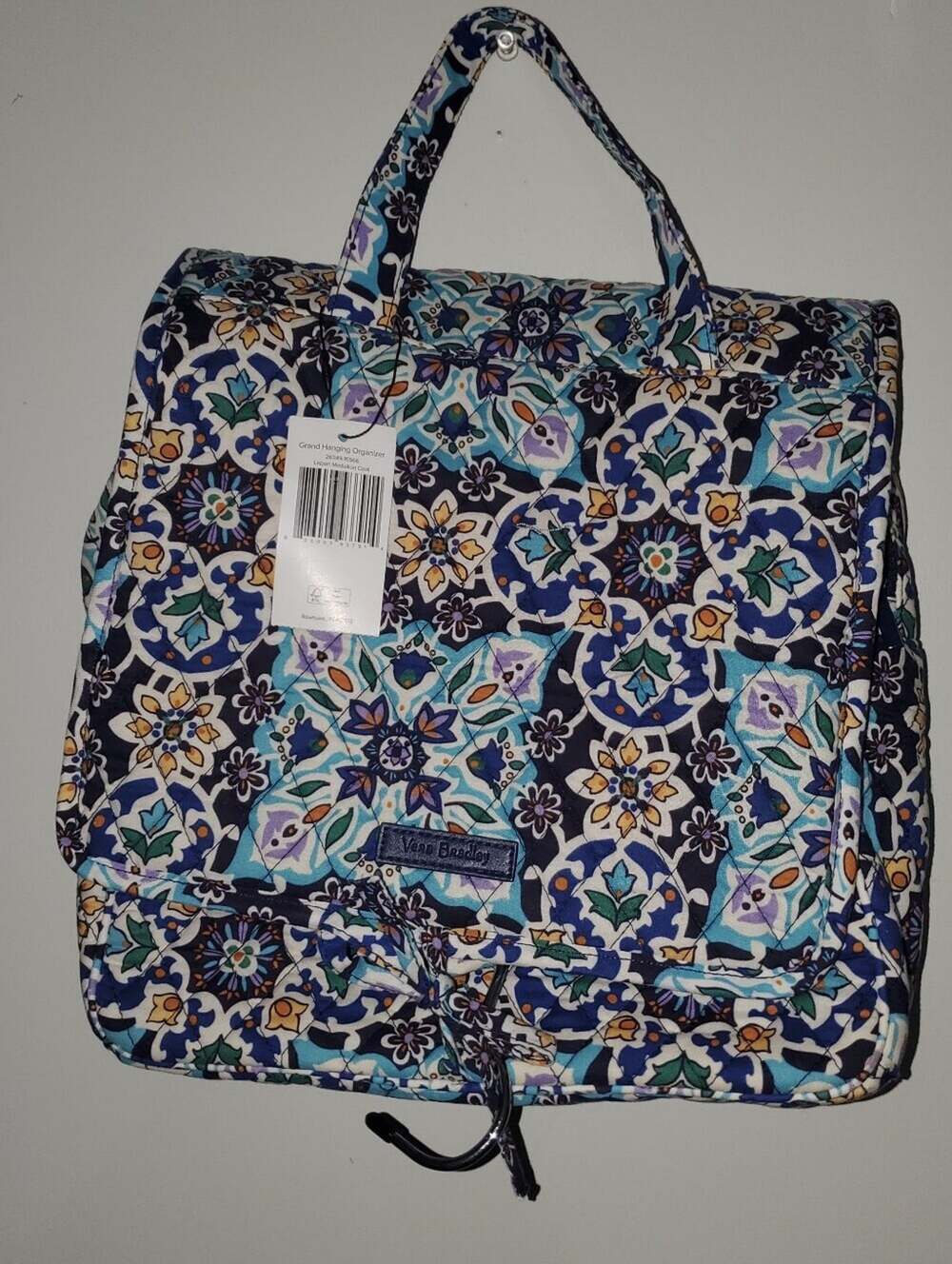 Vera Bradley Navy Floral Quilted Organizer Tote